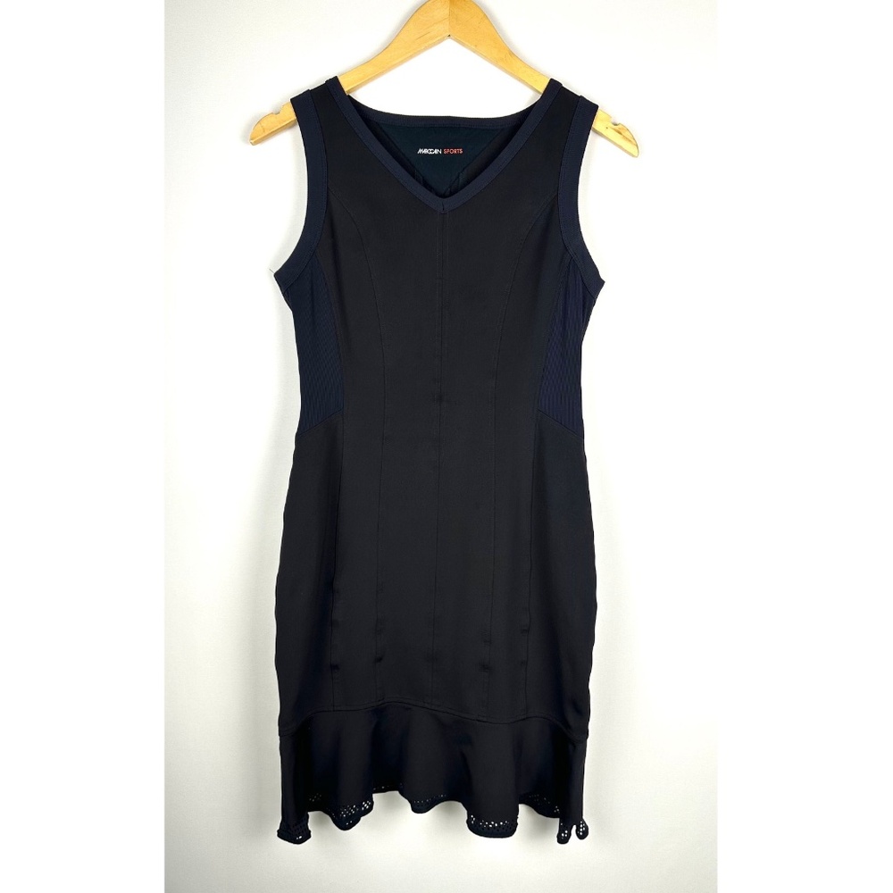 Vintage Marc Cain ‘Sports’ Sleeveless Mixed Material Mesh Dress in Black - XS/S